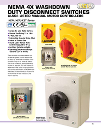 Thumbnail of document Data Sheet - AU-KEM315OUL-YR NEMA 4X washdown duty disconnect switches